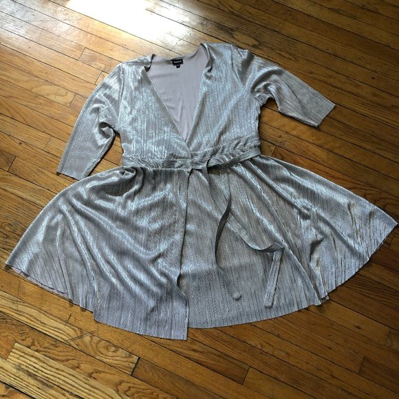 torrid Dresses & Skirts - Champagne Shimmer Wrap Dress